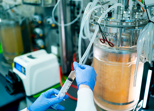 A tabletop bioreactor is used to evaluate novel transfection agents A tabletop bioreactor is used to evaluate novel transfection agents