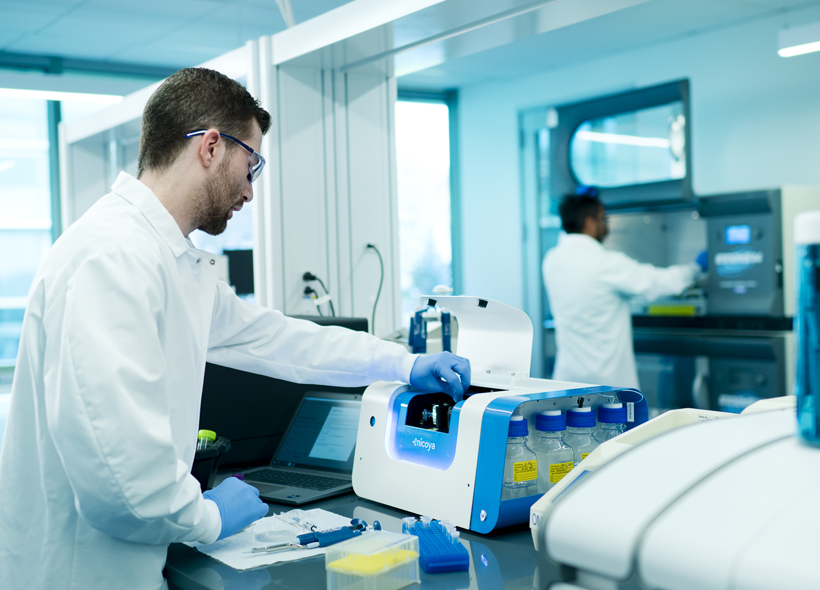 Scientist conducting materials research and analysis Scientist conducting materials research and analysis